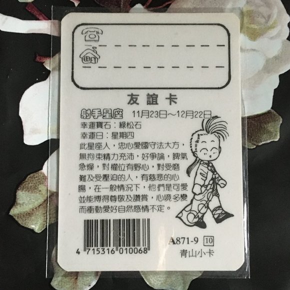 90s Vintage Japanese Fushigi Yugi Plastic Luggage ID Cards - Picture 4 of 8